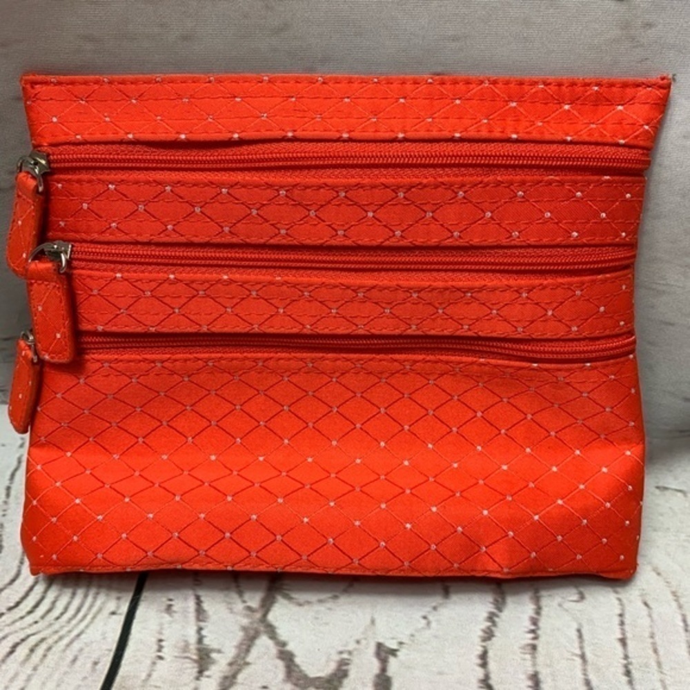 Cosmetic Bag 3 Zippered Pockets